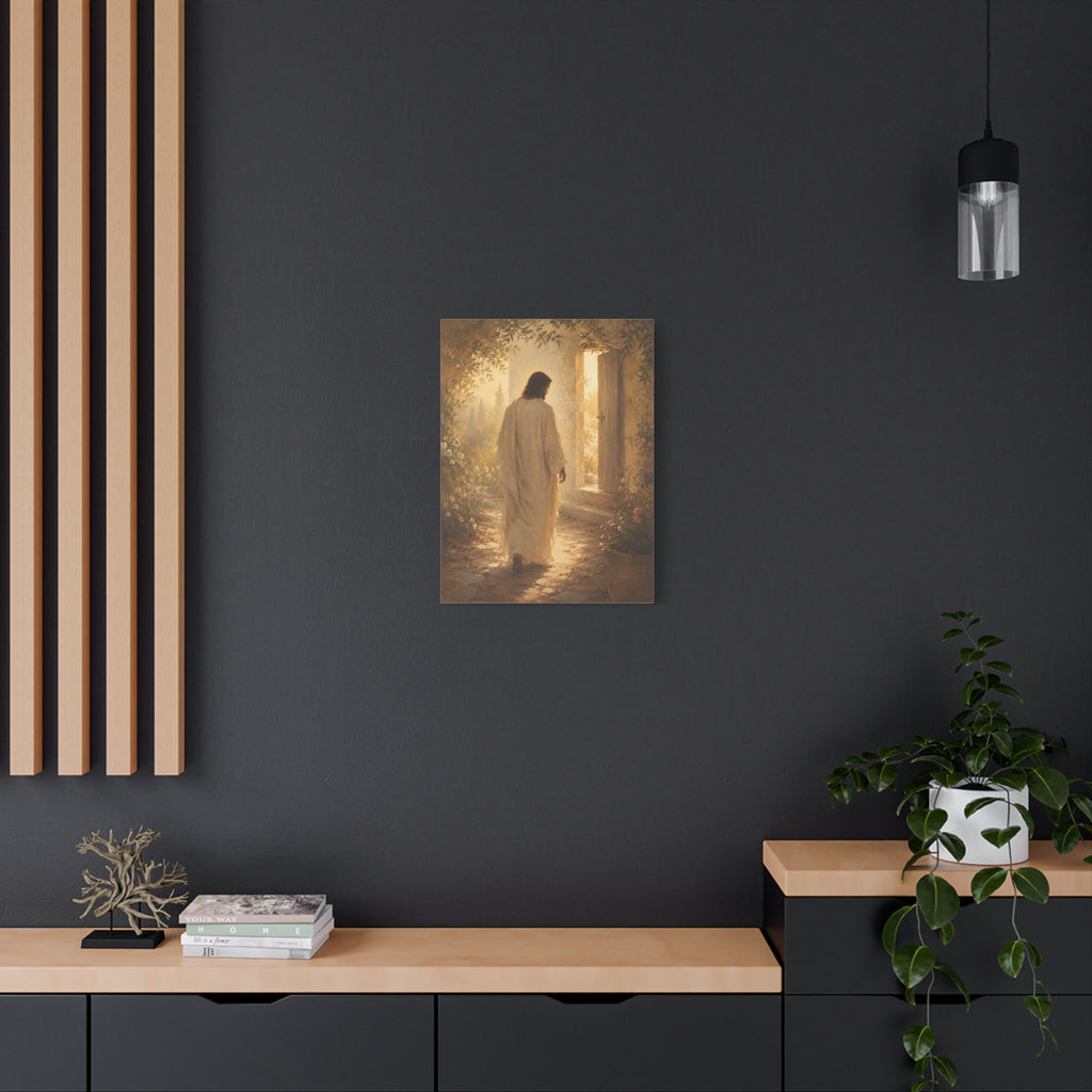 Abide With Me Jesus Christ Canvas Wall Art — Christian Garden Print