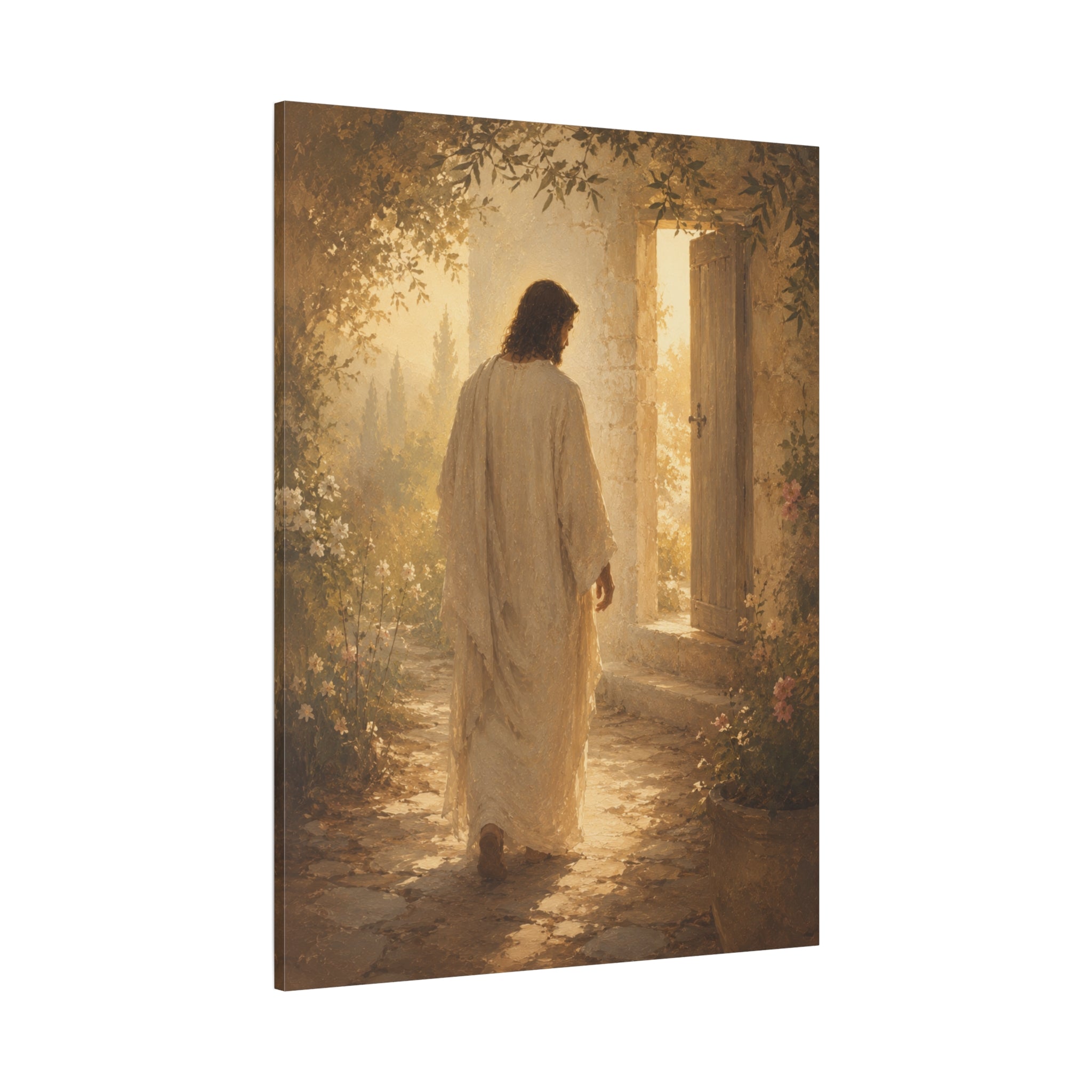 Abide With Me Jesus Christ Canvas Wall Art — Christian Garden Print
