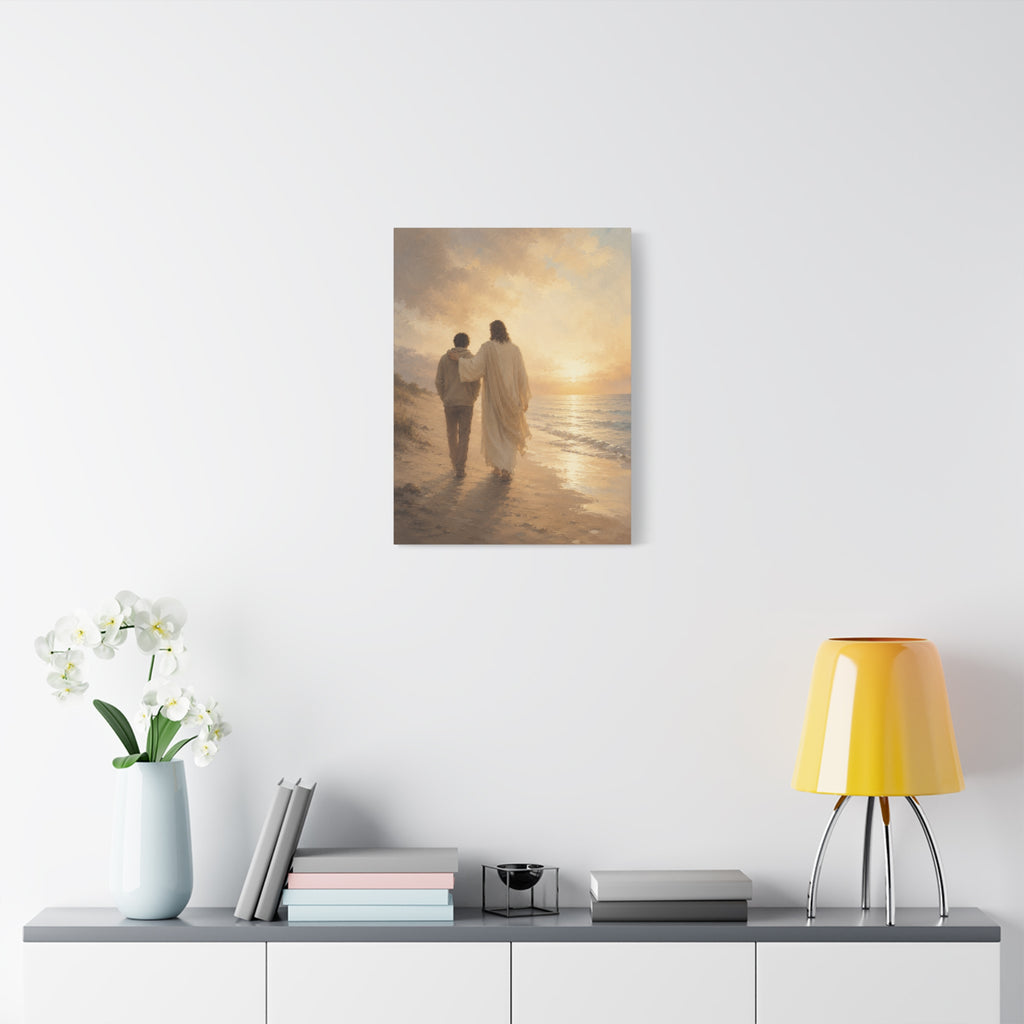 He Is Near Jesus Christ Canvas Wall Art — Christian Comfort Print