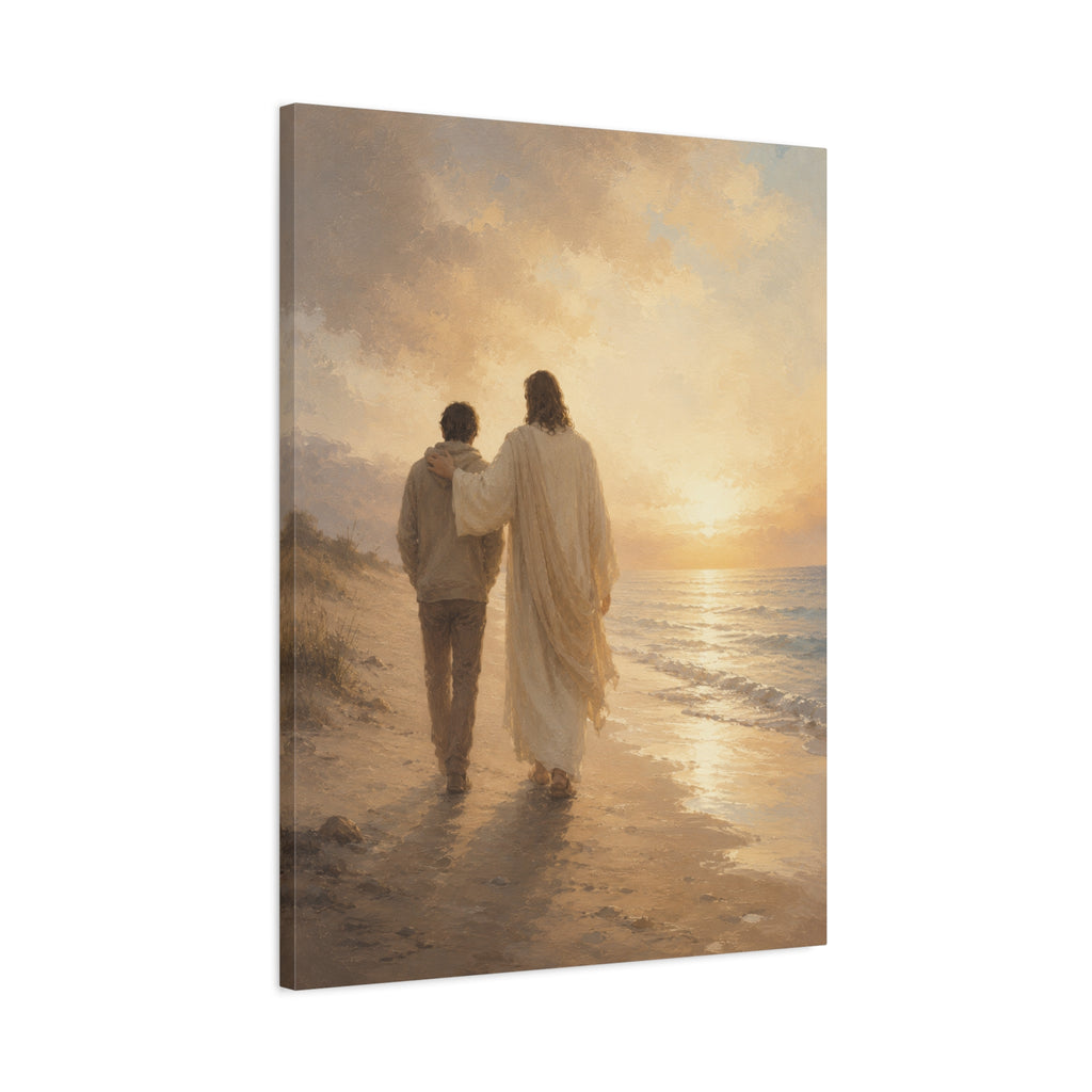 He Is Near Jesus Christ Canvas Wall Art — Christian Comfort Print