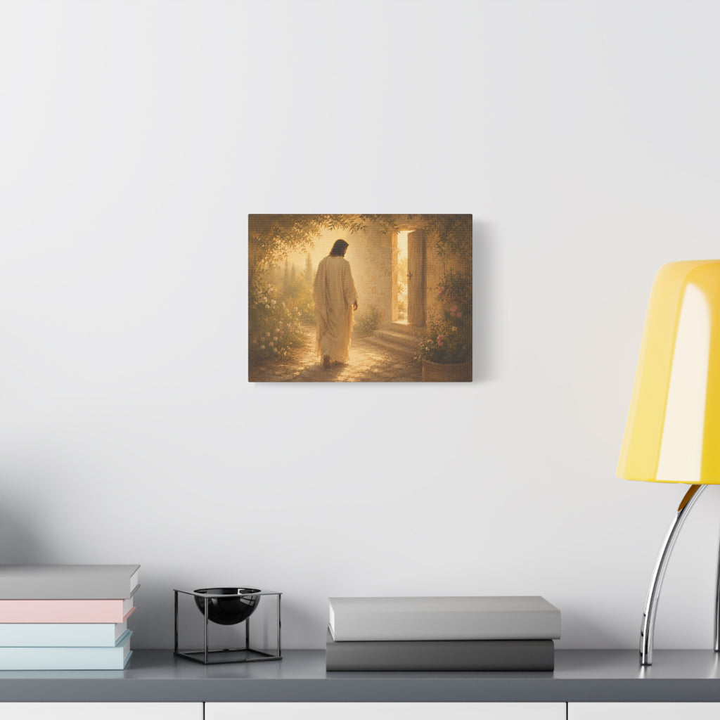 Abide With Me Jesus Christ Canvas Wall Art — Christian Garden Print