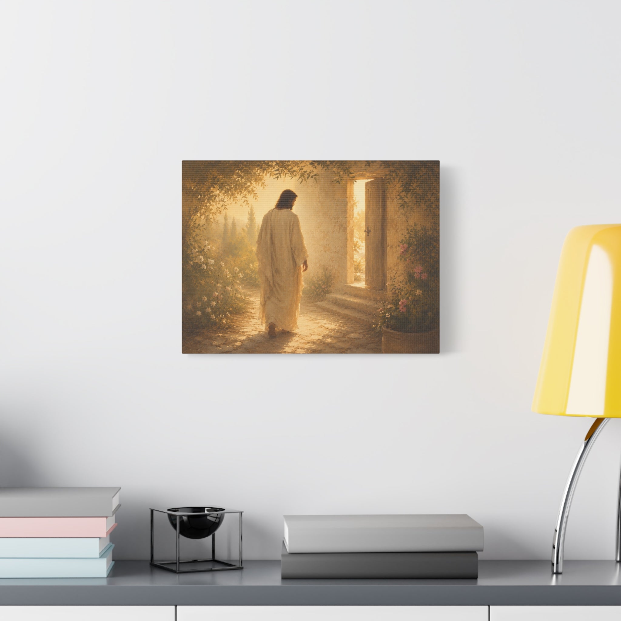 Abide With Me Jesus Christ Canvas Wall Art — Christian Garden Print