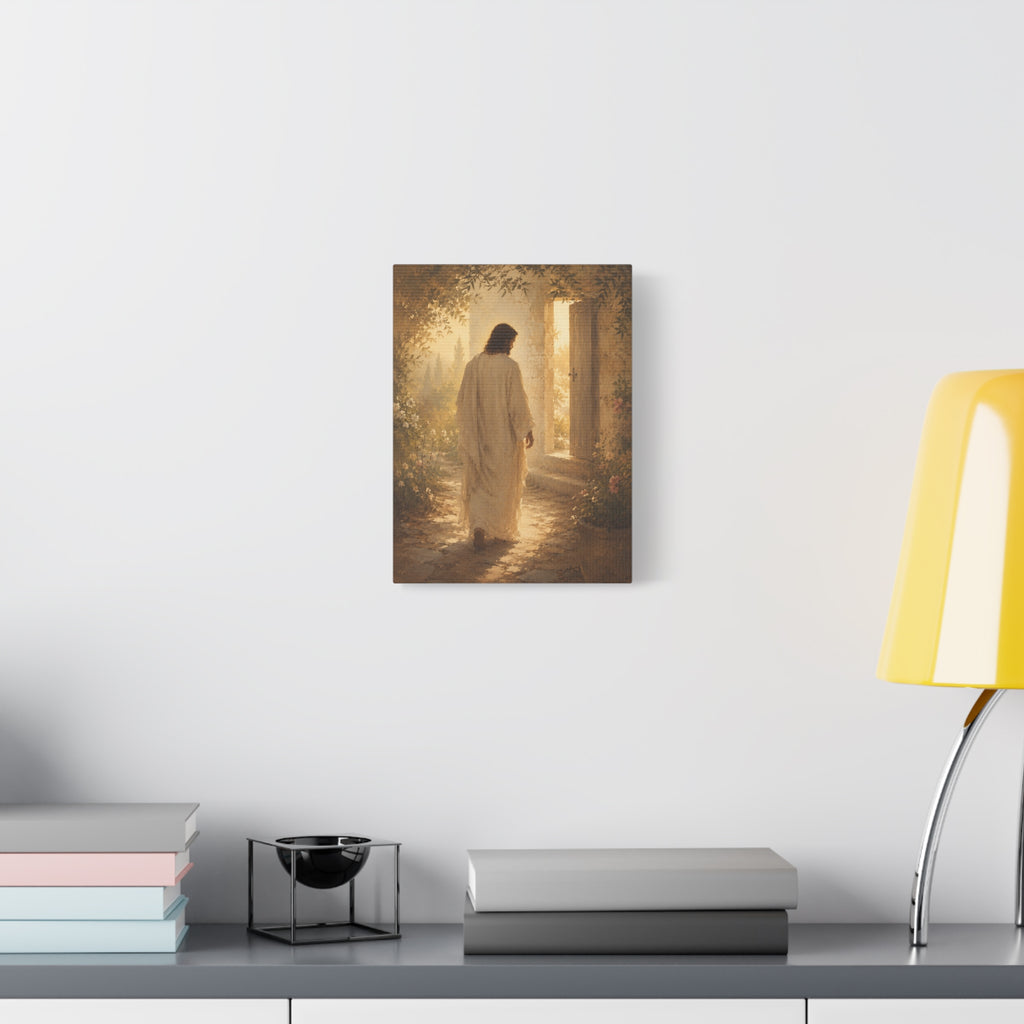 Abide With Me Jesus Christ Canvas Wall Art — Christian Garden Print