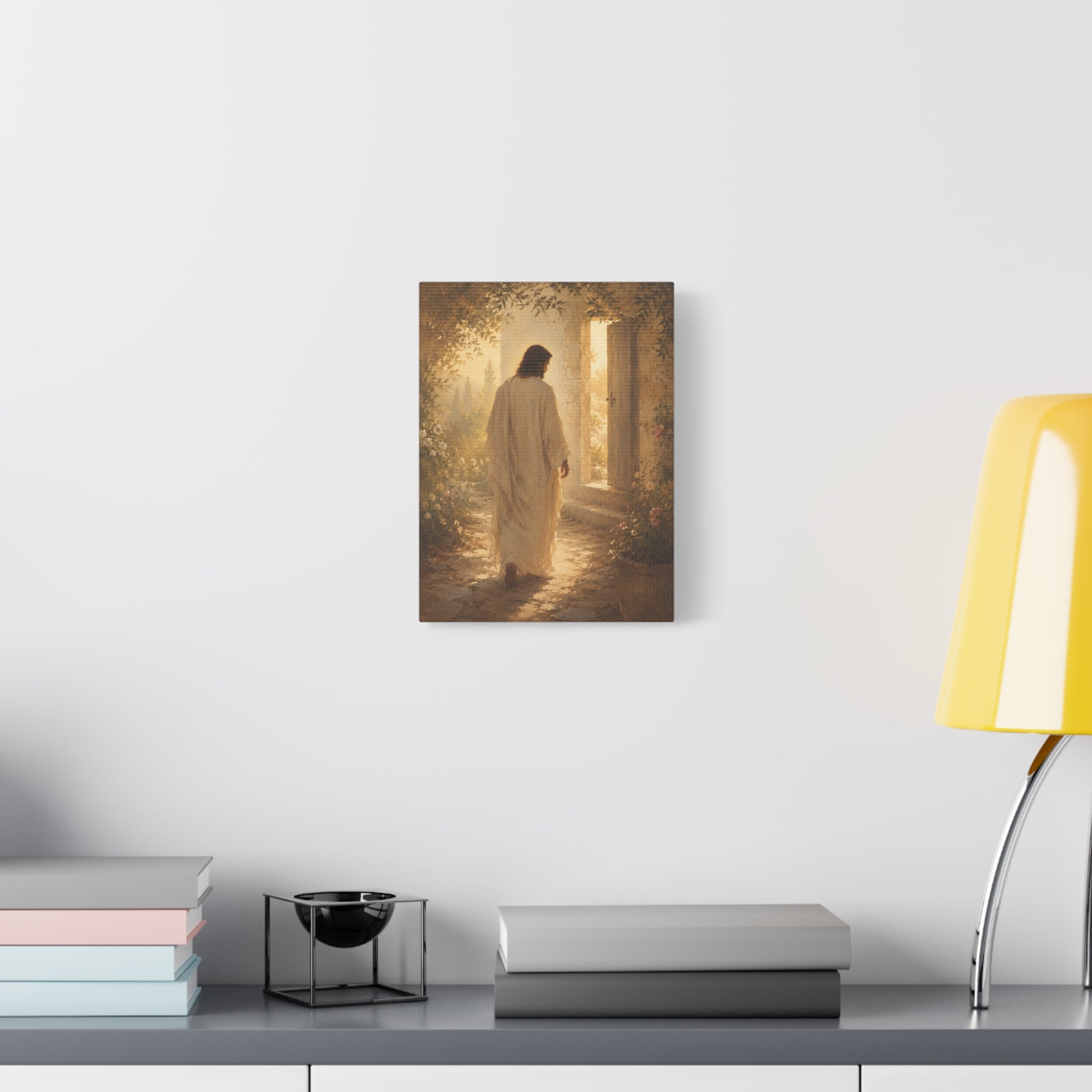 Abide With Me Jesus Christ Canvas Wall Art — Christian Garden Print