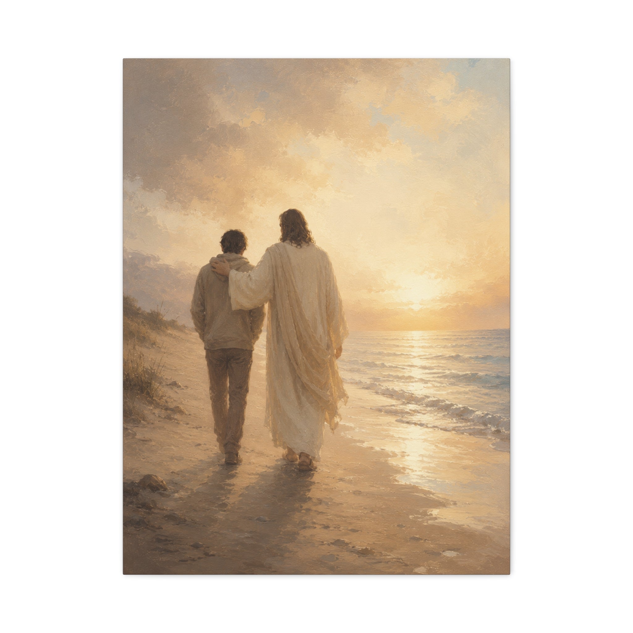 He Is Near Jesus Christ Canvas Wall Art — Christian Comfort Print