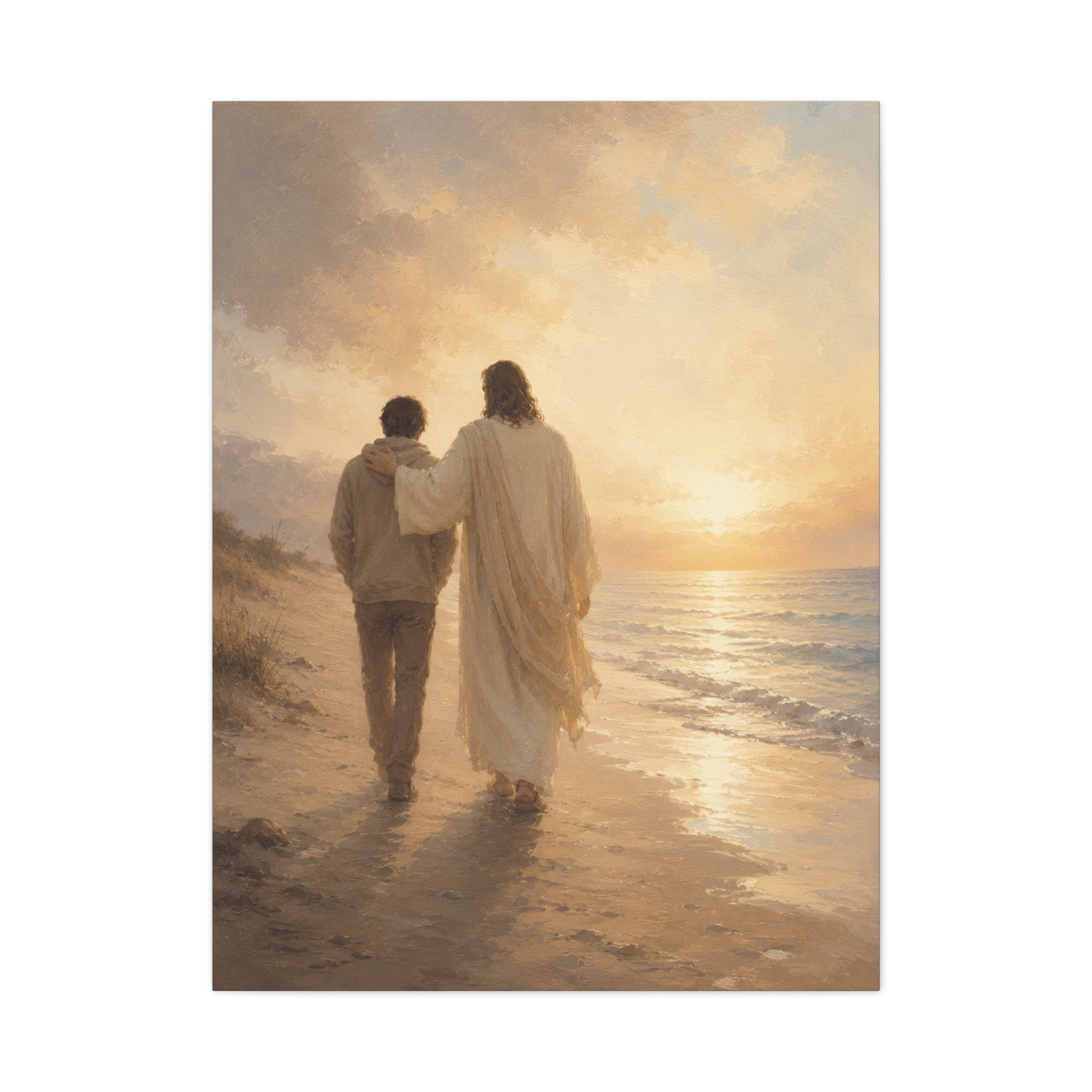 He Is Near Jesus Christ Canvas Wall Art — Christian Comfort Print