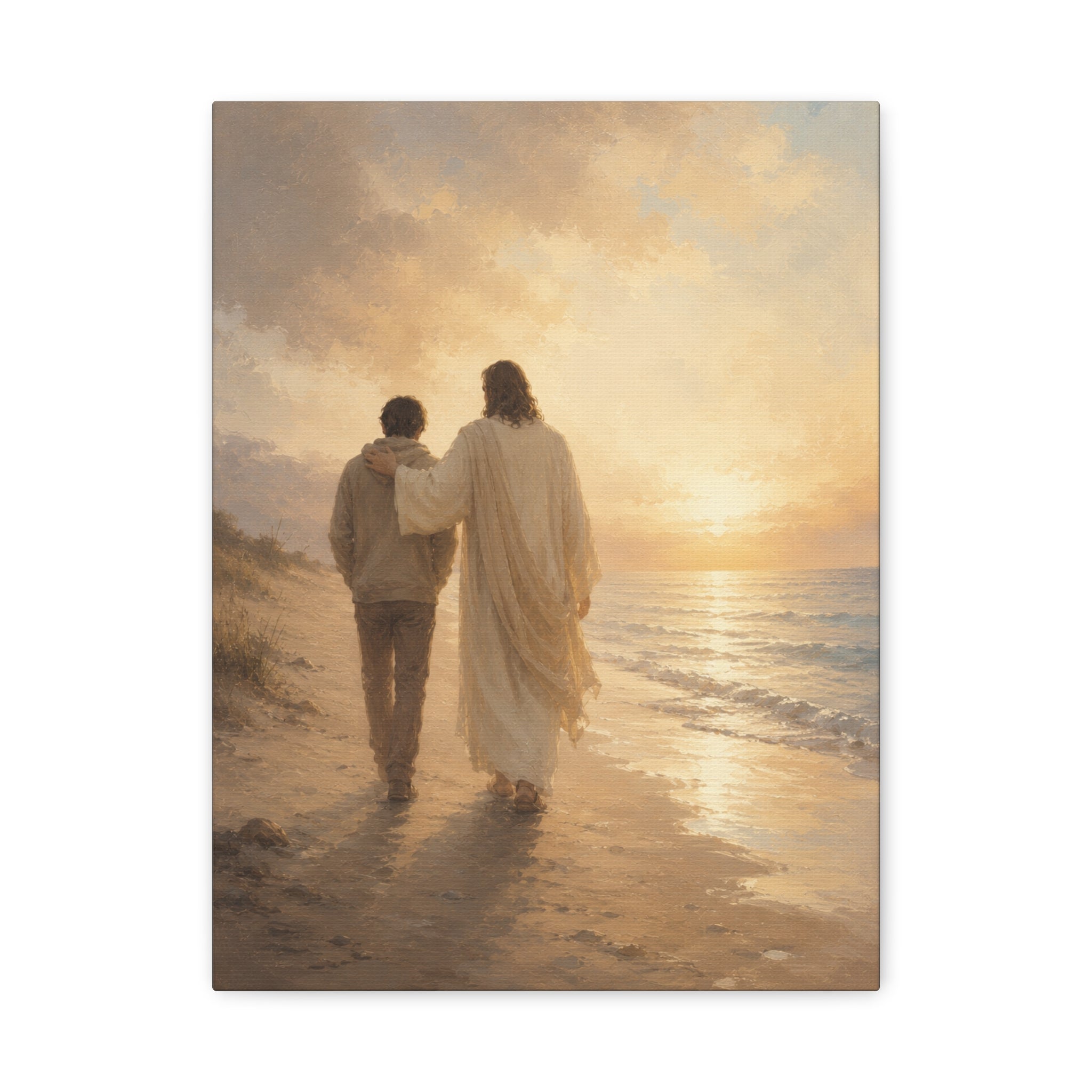 He Is Near Jesus Christ Canvas Wall Art — Christian Comfort Print