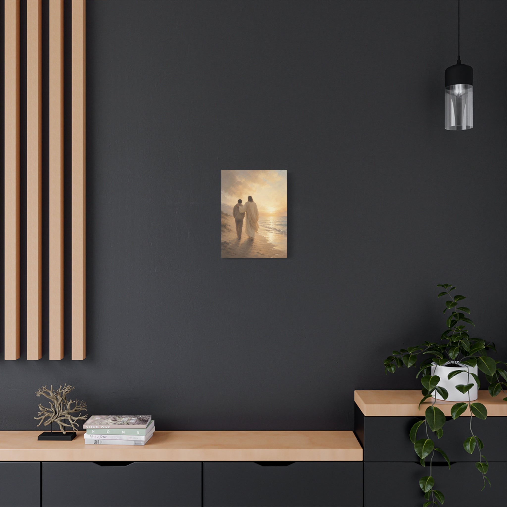 He Is Near Jesus Christ Canvas Wall Art — Christian Comfort Print