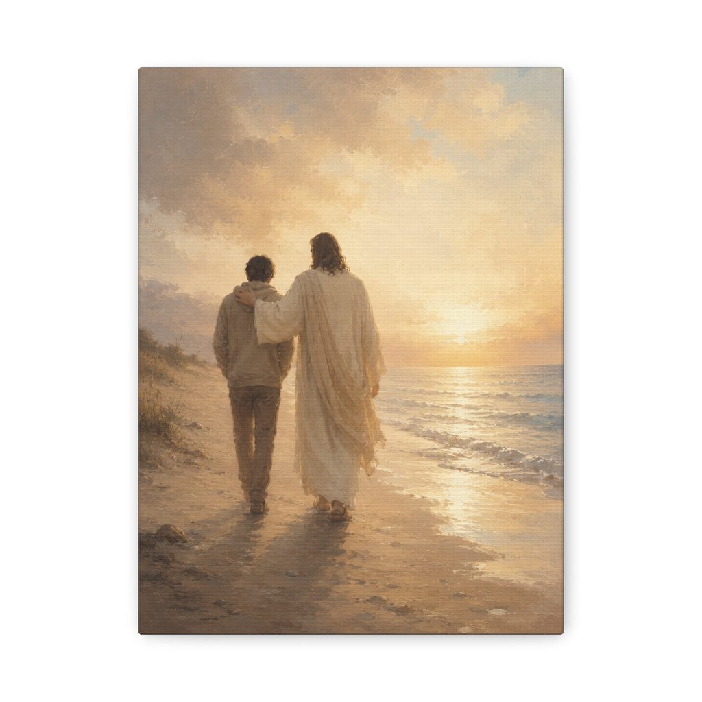 He Is Near Jesus Christ Canvas Wall Art — Christian Comfort Print