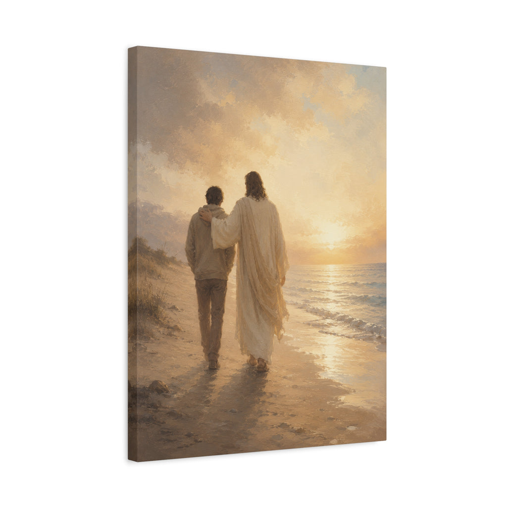 He Is Near Jesus Christ Canvas Wall Art — Christian Comfort Print