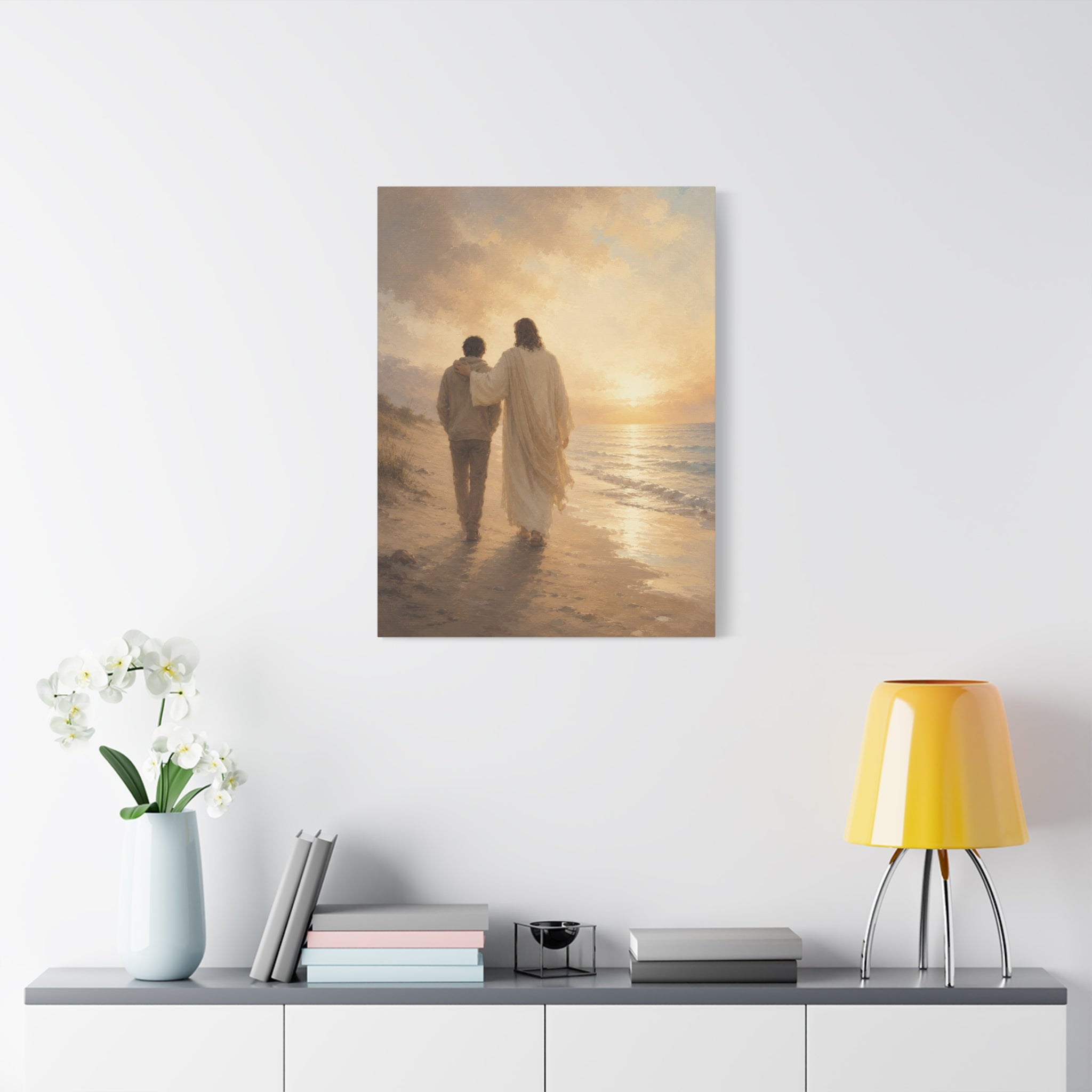 He Is Near Jesus Christ Canvas Wall Art — Christian Comfort Print