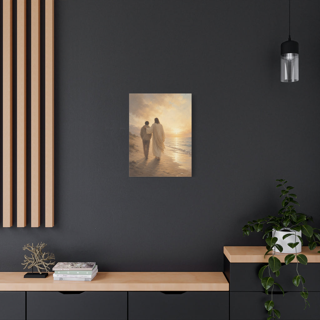 He Is Near Jesus Christ Canvas Wall Art — Christian Comfort Print