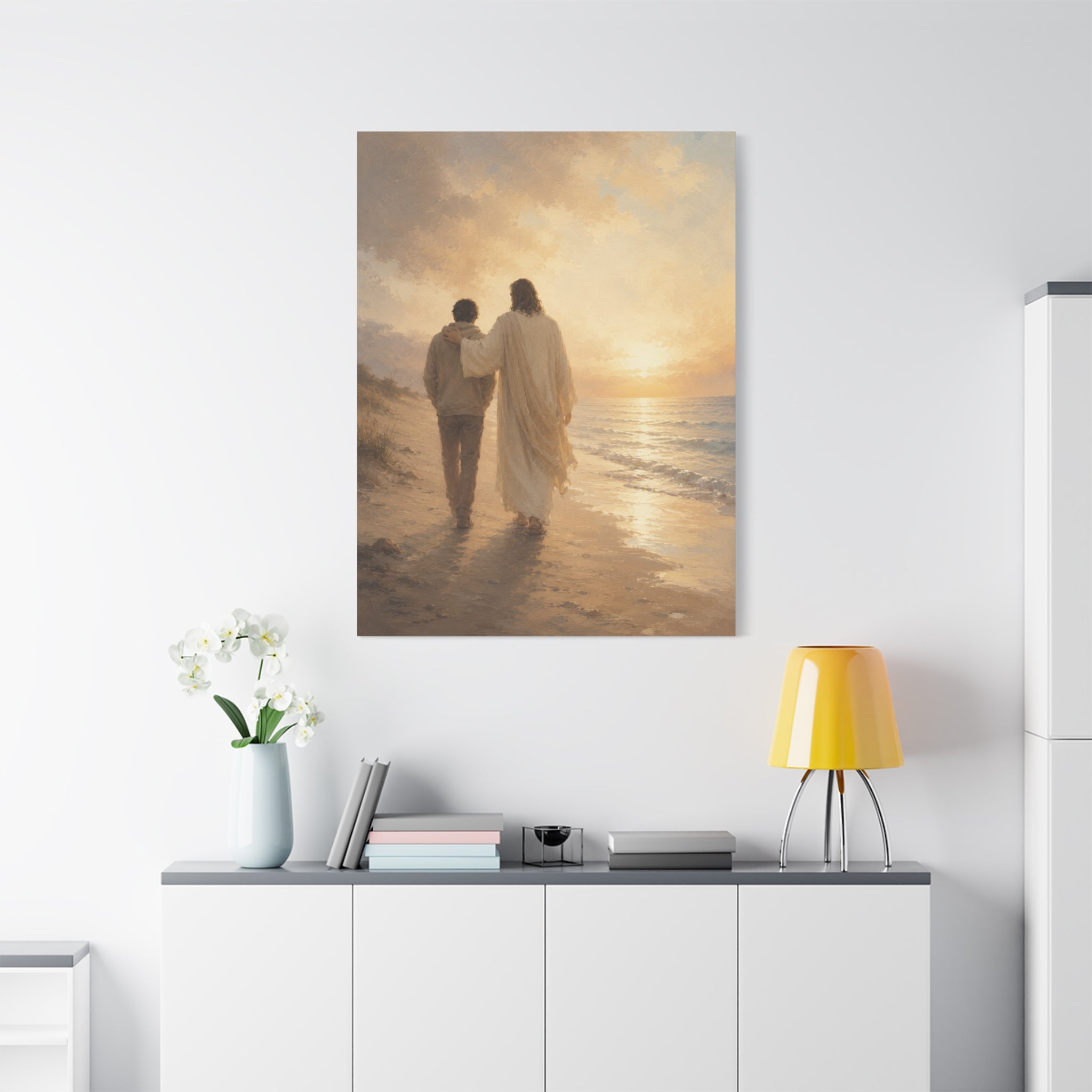He Is Near Jesus Christ Canvas Wall Art — Christian Comfort Print
