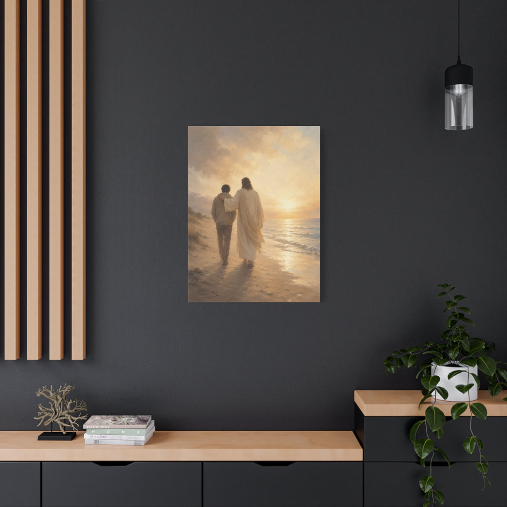 He Is Near Jesus Christ Canvas Wall Art — Christian Comfort Print